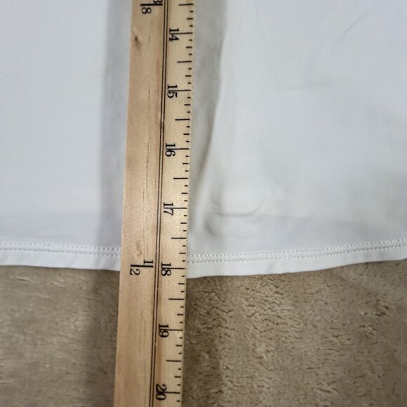 Lilly Pulitzer Luxletic Lucine Bra Tank White Size Large Ruffle Straps Padded - Picture 7 of 11